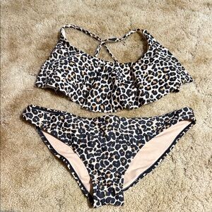 Leopard Print Bikini Set